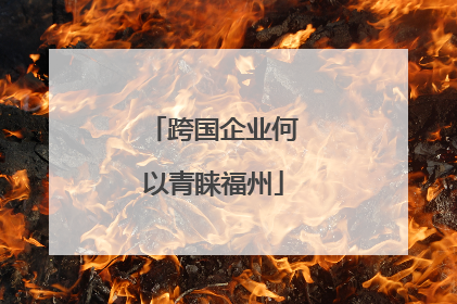 跨国企业何以青睐福州