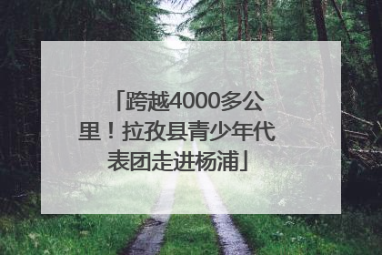 跨越4000多公里！拉孜县青少年代表团走进杨浦