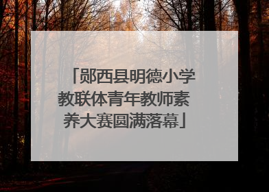 郧西县明德小学教联体青年教师素养大赛圆满落幕