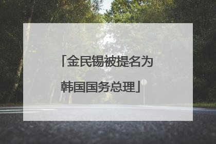 金民锡被提名为韩国国务总理