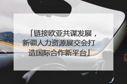 链接欧亚共谋发展，新疆人力资源展交会打造国际合作新平台