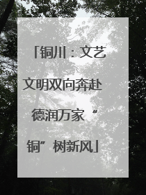 铜川：文艺文明双向奔赴 德润万家“铜”树新风