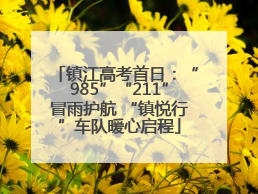 镇江高考首日：“985”“211”冒雨护航 “镇悦行”车队暖心启程
