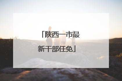 陕西一市最新干部任免