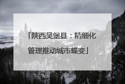 陕西吴堡县：精细化管理推动城市蝶变