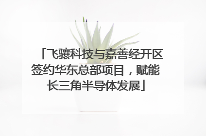 飞骧科技与嘉善经开区签约华东总部项目，赋能长三角半导体发展