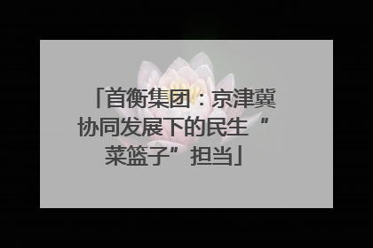 首衡集团：京津冀协同发展下的民生“菜篮子”担当