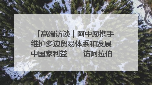 高端访谈｜阿中愿携手维护多边贸易体系和发展中国家利益——访阿拉伯议会议长亚马希