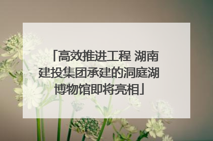 高效推进工程 湖南建投集团承建的洞庭湖博物馆即将亮相