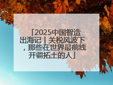 2025中国智造出海记丨关税风波下，那些在世界最前线开疆拓土的人