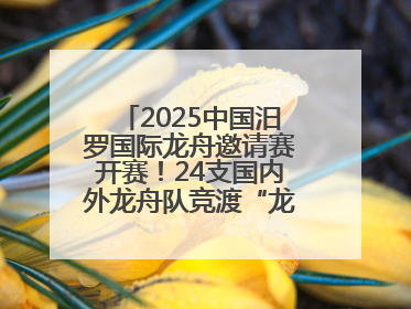 2025中国汨罗国际龙舟邀请赛开赛！24支国内外龙舟队竞渡“龙舟故里”