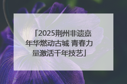 2025荆州非遗嘉年华燃动古城 青春力量激活千年技艺