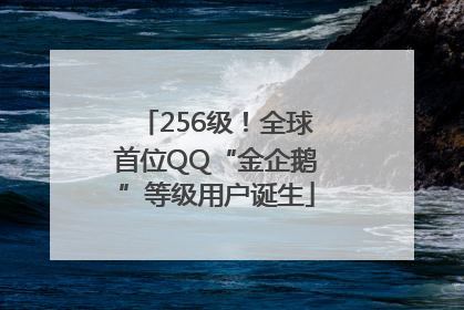 256级！全球首位QQ“金企鹅”等级用户诞生