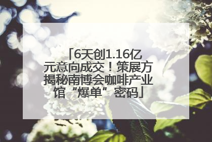 6天创1.16亿元意向成交！策展方揭秘南博会咖啡产业馆“爆单”密码