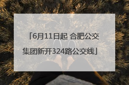 6月11日起 合肥公交集团新开324路公交线