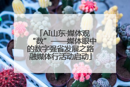 AI山东·媒体观“数”——媒体眼中的数字强省发展之路融媒体行活动启动